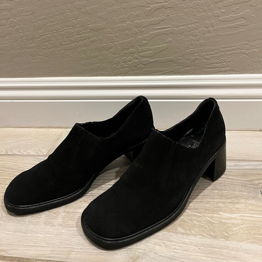 AquaTalia Weatherproof Black Suede Heel Booties 7